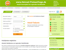 Tablet Screenshot of heizoel-preisanfrage.de